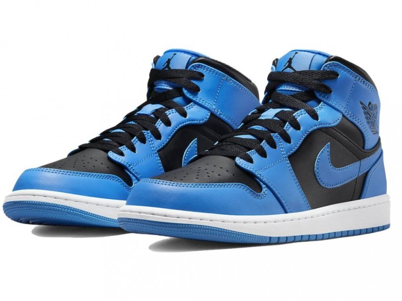 Air Jordan 1 Mid Black University Blue