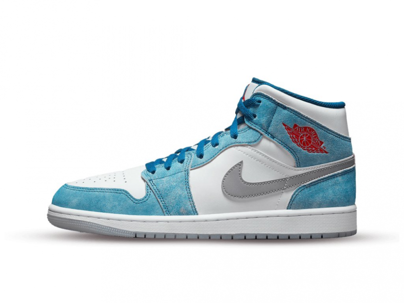 Air Jordan 1 Mid SE French Blue Light Steel (GS)