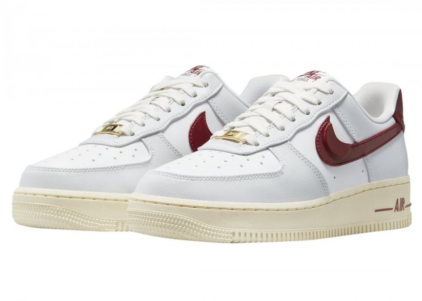 Nike Air Force 1 Low Photon Dust Team Red (W) - Velikost: 44,5