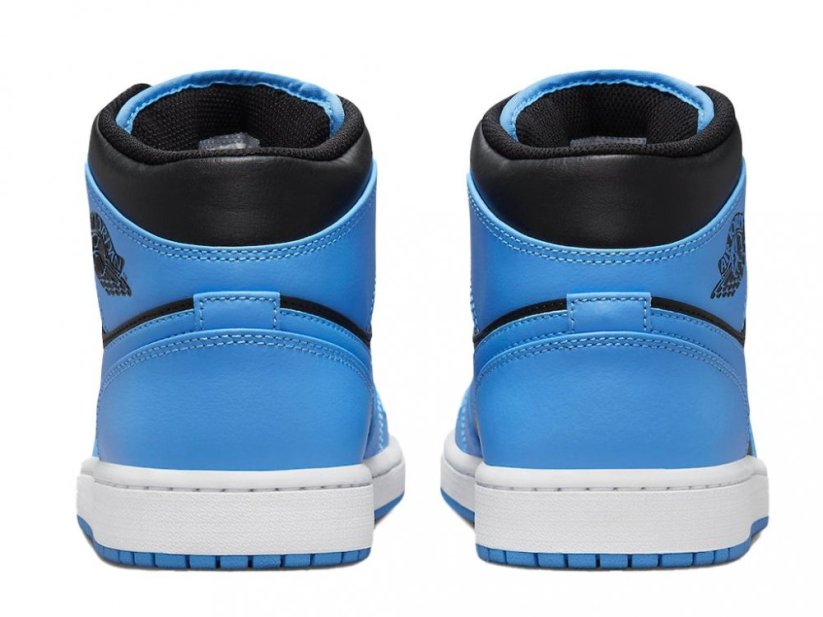 Air Jordan 1 Mid Black University Blue