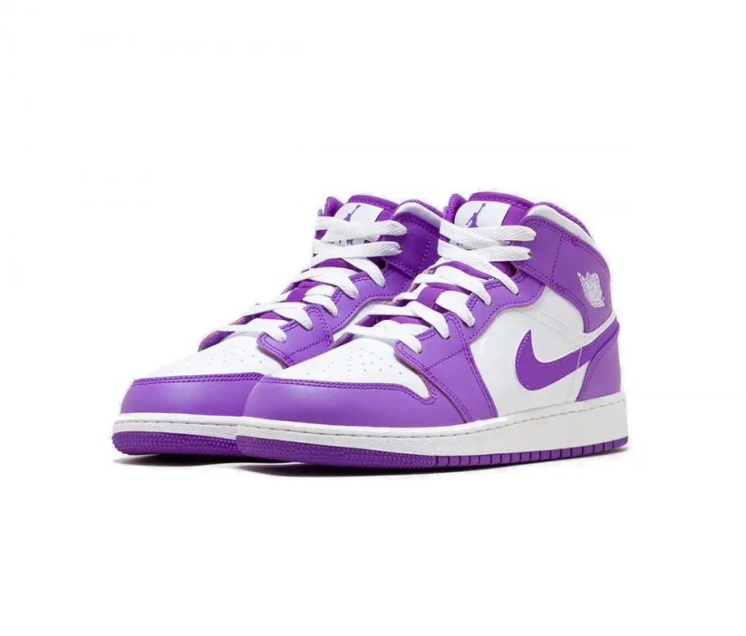 Air Jordan 1 Mid Purple Venom (GS)